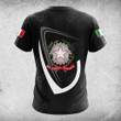 AIO Pride Custom Name Italy Coat Of Arms & Flag T-shirt