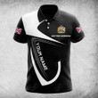 AIO Pride Custom Name United Kingdom Coat Of Arms & Flag Polo Shirt
