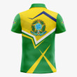 AIO Pride Brazil Coat Of Arms Flag Map Polo Shirt
