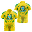 AIO Pride - Brazil Coat Of Arms And Flag Green Yellow Unisex Adult Shirts