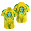 AIO Pride - Brazil Coat Of Arms And Flag Green Yellow Unisex Adult Shirts