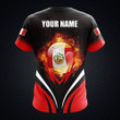 Custom Name Peru Football Shirts