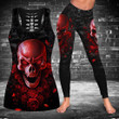 Skull Rose Blood 3D Hollow Tank Top Or Legging