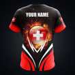 Custom Name Switzerland Football Shirts