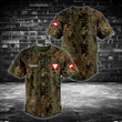 Customize Austrian Air Force Camo Baseball Jersey Shirt