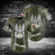 Customize Poland Army Camo - New Form Baseball Jersey Shirt