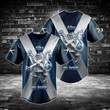 Scotland Flag Lion 3D Baseball Jersey Shirt
