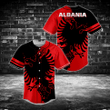 Albania Eagle Baseball Jersey Shirt