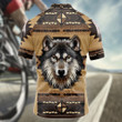 Native American Pattern Wolf Feather Arrow Men's Cycling Jersey