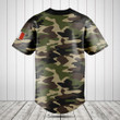 Customize France Coat Of Arms Camouflage Baseball Jersey Shirt