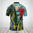 Polynesian Turquoise - Gold Tribal Pattern Men's Cycling Jersey
