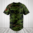 Customize Mexico Coat Of Arms Camouflage Baseball Jersey Shirt