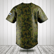 Customize Finland Coat Of Arms Camouflage Baseball Jersey Shirt