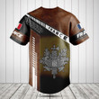 France Coat Of Arms Leather Speed Style Baseball Jersey Shirt
