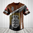 Denmark Coat Of Arms Leather Speed Style Baseball Jersey Shirt