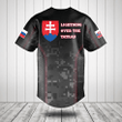 Customize Slovakia Camo Anthem Baseball Jersey Shirt