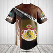 Sweden Coat Of Arms Leather Speed Style Baseball Jersey Shirt