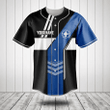 Customize Greece Flag Speed Style Baseball Jersey Shirt