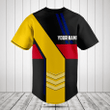Customize Romania Flag Speed Style Baseball Jersey Shirt