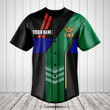 Customize South Africa Flag Speed Style Baseball Jersey Shirt