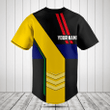 Customize Mauritius Flag Speed Style Baseball Jersey Shirt