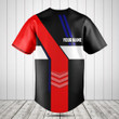 Customize Croatia Flag Speed Style Baseball Jersey Shirt