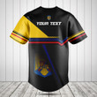 Customize Romania Coat Of Arms 3D Baseball Jersey Shirt