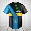 Customize Tanzania Flag Speed Style Baseball Jersey Shirt