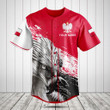Customize Poland Coat Of Arms Eagle Baseball Jersey Shirt