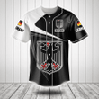 Customize Germany Symbol Black And White Baseball Jersey Shirt