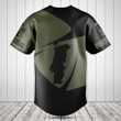 Customize Portugal Map Black And Olive Green Baseball Jersey Shirt