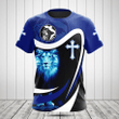 He Has Risen Blue Lion 3D Shirts