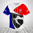 Customize Croatia Flag And Map Baseball Jersey Shirt