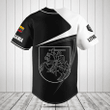 Customize Lithuania Symbol Black And White Skull Baseball Jersey Shirt