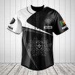 Customize Portugal Symbol Black And White Skull Baseball Jersey Shirt