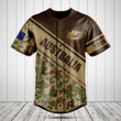Customize Australia Coat Of Arms Camouflage 3D Baseball Jersey Shirt
