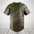 Customize Slovakia Coat Of Arms Camouflage 3D Baseball Jersey Shirt