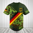 Customize Germany Flag Camouflage Army Baseball Jersey Shirt