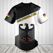 Customize Coat Of Arms Germany Black And White Baseball Jersey Shirt