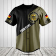 Customize Germany Coat Of Arms Round Baseball Jersey Shirt