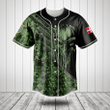 Customize Denmark Wing Skull Camouflage Baseball Jersey Shirt