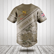 Customize British Army Symbol Camouflage 3D Baseball Jersey Shirt