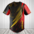 Germany Coat Of Arms Fire Style Baseball Jersey Shirt