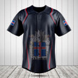 Customize Iceland Coat Of Arms Print 3D Special Baseball Jersey Shirt