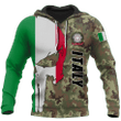 Italy Skull Flag Camo Shirts