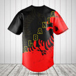 Albania Eagle Flag Brush Stroke Baseball Jersey Shirt