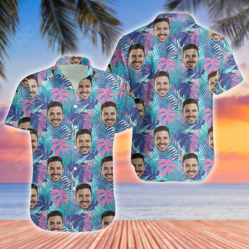 Customize Hawaii Leaf Pattern Hawaiian Shirt