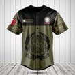 Customize Italy Black Coat of Arms Baseball Jersey Shirt