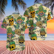 Skull Pineapple Beach Hawaiian Shirt