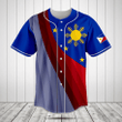 Pilipinas Flag Blue Baseball Jersey Shirt